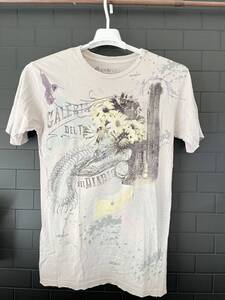 【即決美品】グラフィックTシャツ ダメージ加工　サイズM 紫