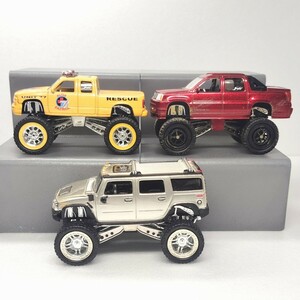 1/64 JADA toys GM リフトアップ ハマー H2 シェビー シルバラード キャデラック エスカレード EXT アメ車 V8 クロカン 1円〜 053109