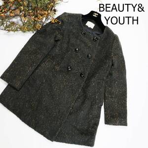 BEAUTY＆YOUTH ビューティーアンドユーズ ユナイデットアローズ ノーカラーコート サイズM 4265