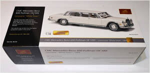 CMC 1:18 M-215 Mercedes-Benz メルセデスベンツ　600 Pullman 「White Swan」 最上級, ほぼ新品(管理番号：R0018）