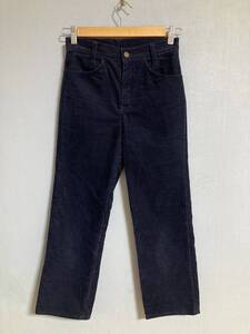 ★80s ビンテージ Levis リーバイス 719 STUDENT コーデュロイパンツ USA製 W27 ネイビー SCOVILLZIP スチューデント キッズ MADE IN USA