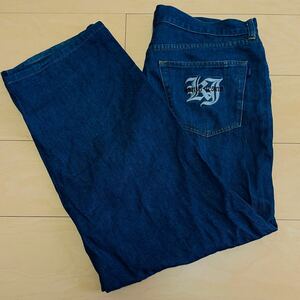 KENZO JEANS デニムパンツ　レーヨン混　古着　インディゴ　メンズ　97