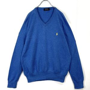 POLO Ralph Lauren ラルフローレン Vネックセーター ウール