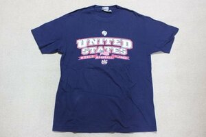 ▽♪ Majestic マジェスティック WBC UNITED STAES 半袖Tシャツ 2009 紺 L