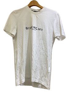 GIVENCHY◆ロゴ/Tシャツ/XS/コットン/WHT/BM70K93002