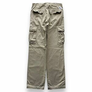 Lee リー SANFORIZED コットン ワイド カーゴ パンツ 軍パン ミリタリー ボトム ジッパーフライ アメカジ 古着 L ベージュ