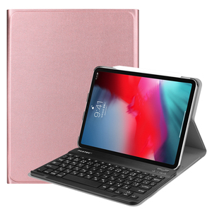 iPad Pro 11 Air5/Air4 Pro11 2020/2018 通用 Bluetooth キーボード兼スタンド兼カバー ローズゴールド