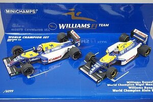 ミニチャンプス PMA 1/43 ウィリアムズ ルノー ワールドチャンピオンセット4 FW14B 1992 #5 / FW15C 1993 #2 2台セット 402929301