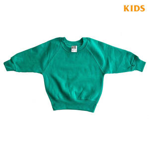 Russell Europe Kids ラッセル ヨーロッパ キッズ ラグラン スウェット エメラルド　サイズ S 3/4Years（104前後） 子供用 無地