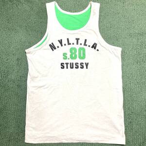 レア stussy ステューシー リバーシブル USA古着 タンクトップ Y2K vintage old stussy 希少