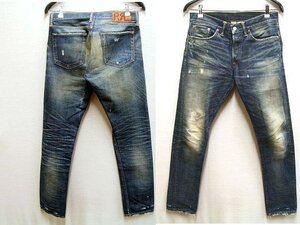 ◇即決[W30]RRL USA製 16AW NEVADA WASH ネバダ SLIM NARROW スキニー スリム ナロー アメリカ セルビッチ デニム パンツ■4584