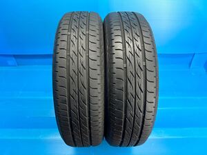 ☆個人宅可☆B28◆ブリヂストン ネクストリー BS ECOPIa NEXTRY 155/65R14 2本 2021年製造 6分山位 点検済