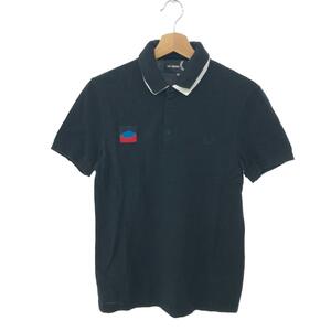 ◆RAF SIMONS ラフシモンズ 半袖ポロシャツ サイズ:36◆ ブラック メンズ ワンポイント トップス フレッドペリー別注