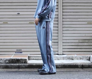 Needles/ニードルズ/22SS/Track Pant/トラックパンツ/Straight/ストレート/ポリスムース/サックスブルー/ポリエステルジャージー/Mサイズ