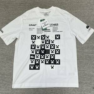 美品未使用タグ付き　LACOSTE × MINECRAFT ラコステ × マイクラ プリントTシャツ　Sサイズ