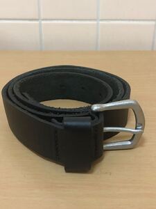 山口ストア　BISON DESIGN バイソンデザインズ Shackleton Leather Belt レザーベルト ブラック　FK