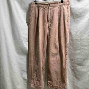 H.UNIT Wide Corduroy Pants Pink Size:3 Made in Japan エイチユニット ワイドコーデュロイパンツ ピンク