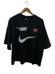 NIKE◆Tシャツ/XL/ポリエステル/BLK/ストライプ/FB7255-010