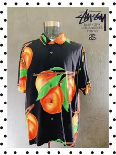 STUSSY PEACH PATTERN SHIRT 21SS