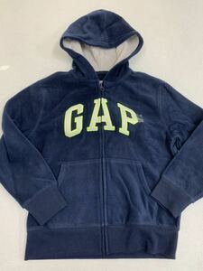 ■ＧＡＰ■新品■ロゴパーカー■１３０■紺■ネイビー■ギャップ■フリース■ジップアップ■人気のタイプ21●1-1