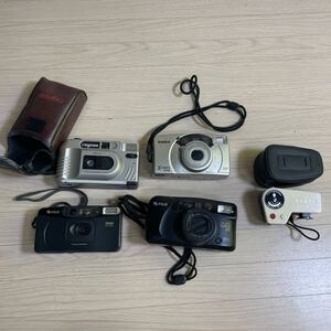 フィルムカメラ　カメラまとめ売り　 FUJIFILM SUPER115 CARDIA Travel mini op Konica X/THREE raynox PENTAX Flash GUN