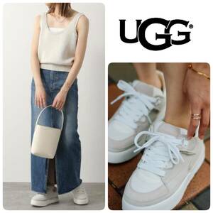 国内正規品◆24AW 新品 UGG アグ Goldencush ゴールデンクッシュ 2way 厚底 スエード レザー スニーカー レディース US7.5/24.5 定価25300