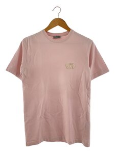 Christian Dior◆CDアイコン刺繍/Tシャツ/XS/コットン/PNK/無地/943J605A0554