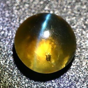 1円〜!!（天然クリソベリルキャッツアイ2.183ct）d 約7.0×7.0mm ルース 裸石 宝石 chrysoberyl catseye 猫目石 CA1/CA1 テDG0 w4★17