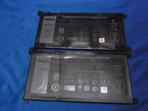 DELL Type WDXOR 42Wh ノートPC用バッテリー ジャック品 ２個セット