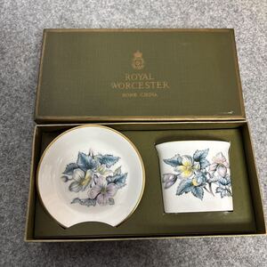 T123 ヴィンテージ ロイヤルウースター 小皿 花入　ROYAL WORCESTER WOODLAND ウッドランド 豆皿