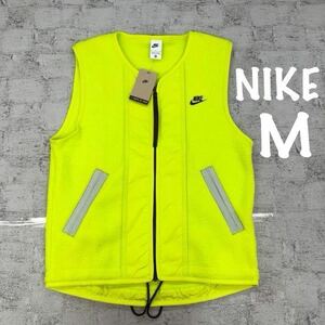 M 新品 メンズ NIKE ナイキ NSW SPE シェルパ フリース ベスト 定価9900円 ハイパイル フリースベスト ボア イエロー