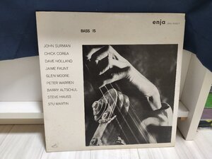 【ハイブリッド洗浄】★レコード★JAZZ 国内盤 JOHN SURMAN CHICK COREA DAVE HOLLAND 他 / BASS IS / enja 【3点以上で送料無料】45LP1NT