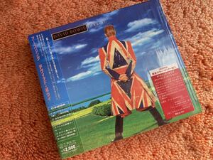 David Bowie / EARTH LING 初回限定盤　ポスター付　帯付CD 日本盤ボートラ追加　歌詞対訳　ボウイ解説掲載　デヴィッドボウイ