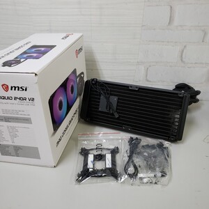 612y1810★MSI MAG CoreLiquid 240R V2 - AIO ARGB CPU 液体クーラー - LGA 1700対応 - 240mmラジエーター デュアル120mm ARGB PWMファン