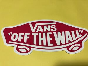 未使用VANS　ラージステッカー横21㎝　バンズ　ヴァンズ　OFF THE WALL