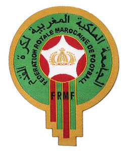 モロッコ サッカー連盟 エンブレム ワッペン 刺繍 ステッカーにもなる アラビア語 文字 イスラム教 アラブ アフリカ