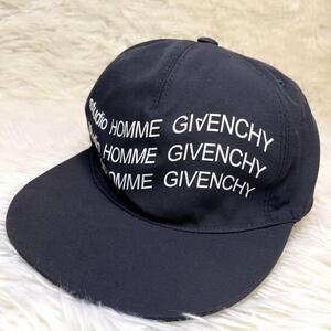 GIVENCHY ジバンシィ ジバンシー ロゴ プリント ベースボール キャップ 帽子 ブラック メンズ レディース ユニセックス