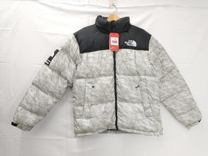 【コラボ】THE NORTH FACE ザ・ノースフェイス Supreme シュプリーム ヌプシジャケット ダウンジャケット ペーパープリント柄 Ｍサイズ