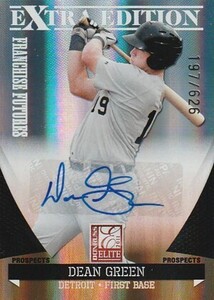 2011 DONRUSS ELITE EXTRA Dean Green RC Auto #/626 元ヤクルト 来日外国人 ディーン・グリーン直筆サインカード