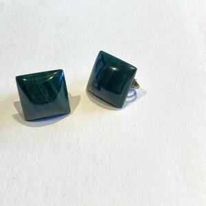 アンティーク イヤリング 緑 グリーン ヴィンテージ vintage レトロ アクセサリー