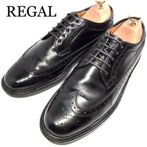 【 REGAL 】リーガル established 1880 ウイングチップ 24.0cm 革靴 ブラック 黒 ビジネスシューズ