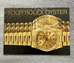 ◎ ROLEX OYSTER ロレックス オイスター 1996 冊子 K18YG 英語 英語版 26ページ 純正 正規品 付属品 カタログ パンフレット デイデイト