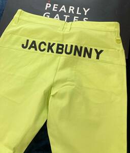 新品 パーリーゲイツ ジャックバニー 2WAYストレッチパンツ(7)サイズ3L/ライム PEARLY GATES JACK BUNNY 2024年最新モデル