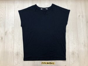 rivet&surge リベットアンドサージ レディース カットネック フレンチスリーブ Tシャツ M 紺