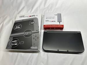 【極美品】New Nintendo3DSLL本体メタリックブラック、ニンテンドー3DSLL