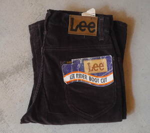 Lee70年代コーデュロイ202ブーツカット未使用デッドストックW29MADE IN USAビンテージ古着501xx赤耳66リービッグE前期80年アメリカ製517