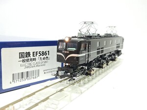 HO EF58 61 ため色 トラムウェイ TW-EF58U 国鉄 EF58形 直流 電気機関車 61号機 一般使用時 ため色 お召列車 動力ライト動作OK 美品