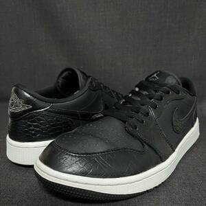 NIKE GOLF AIR JORDAN 1 LOW G US9.5 27.5cm ナイキゴルフ エアジョーダン1 ローカット クロコ型押し スパイクレス・ゴルフシューズ 