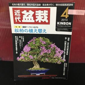 Ih-251 近代盆栽 4月号 第88回国風盆栽展速報 日本の水石展 黒松中品改作大追跡 平成26年4月1日発行 L2:61002