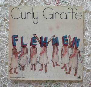 Curly Giraffe(カーリー・ジラフ)「FLEHMEN」(フレーメン) ステッカー